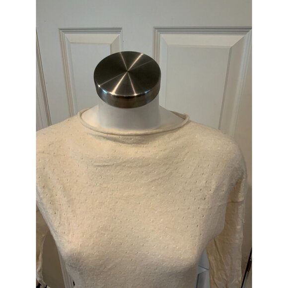 Band Of Outsiders Cream Alpaca Open Knit Sweater, Size 1 (Small) - Picture 2 of 6